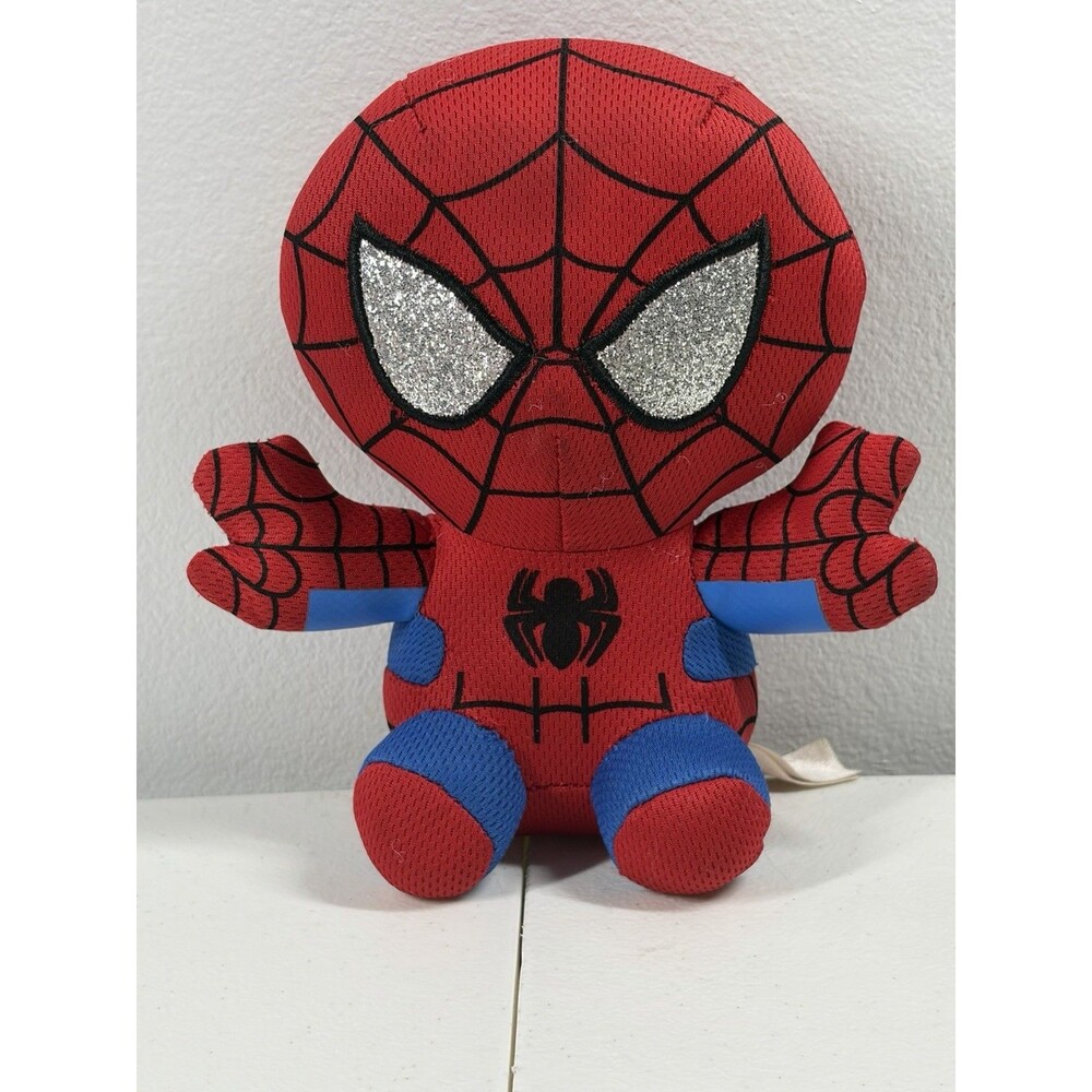 TY Beanie Baby Spider-man Marvel 6" Stuffed Plush Doll Super Hero Toy No Tag!